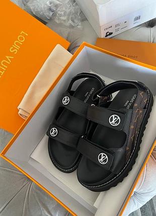 Босоніжки луї віттон louis vuitton шкіра