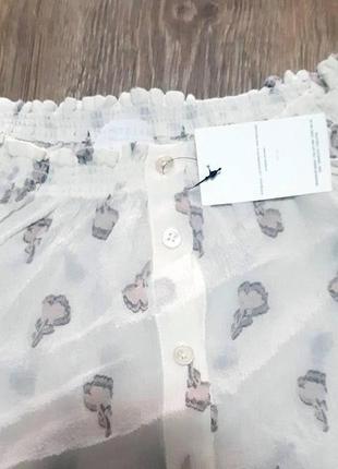 Блузка женская шелковая жатка на пуговицах white label  m/l2 фото