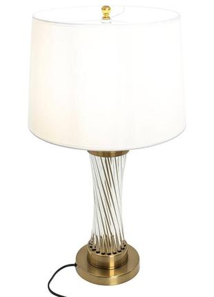 Настольная лампа altalusse inl-5140t-01 white gold е27 1х40вт