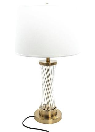 Настольная лампа altalusse inl-5140t-01 white gold е27 1х40вт