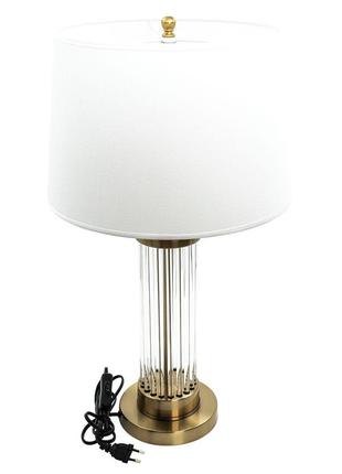 Настольная лампа altalusse inl-5140t-01 white gold е27 1х40вт