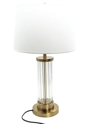 Настольная лампа altalusse inl-5140t-01 white gold е27 1х40вт