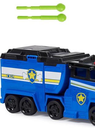 Ігровий набір paw patrol chase big truck pup щенячий патруль велика вантажівка-трансформер чейза