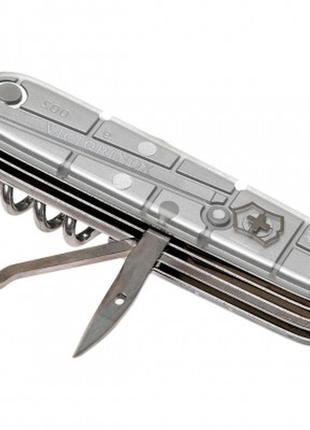 Нож victorinox huntsman transparent silver (1.3713.t7)3 фото