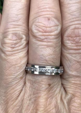 Кольцо серебряное с цирконием симпозиум 1331/9р, 18.5 размер