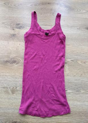 Майка в рубчик малинова🌺