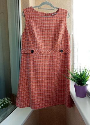 Красивое платье  / сарафан из фактурной твидовой ткани
