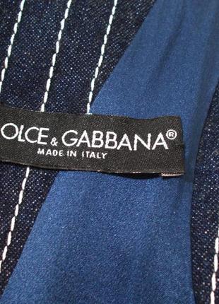 Жилетка джинсовая синяя в полоску 'dolce&gabbana' 40-42р4 фото