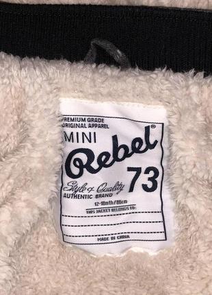 Классная, демисезонная курточка rebel 12-18 месяцев8 фото