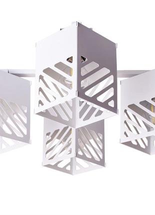 Люстра msk electric urban на четыре плафона nl 2410-4 wh в стиле лофт белая