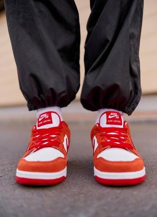Жіночі кросівки nike sb dunk low white orange