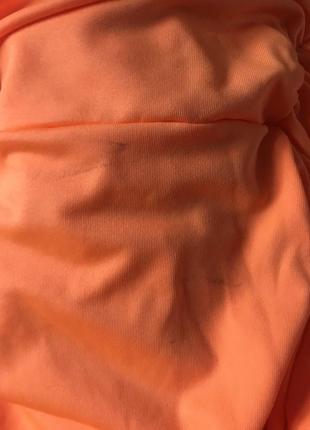 Летнее яркое оранжевое платье shein6 фото