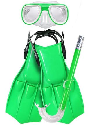Дитячий набір для підводного плавання маска, ласти та трубка danyong5 фото