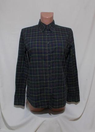 Рубашка клетчатая сине-зеленая 'burberry' 44-46р