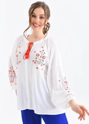 Блуза-вышиванка в двух цветах1 фото