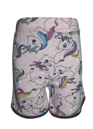 Літні шорти для дівчинки єдиноріг