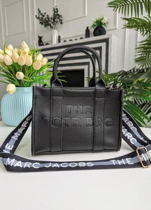 Сумка шоппер marc jacobs черная1 фото