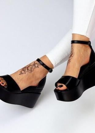 Женские босоножки на танкетке и платформе 37-41рр2 фото