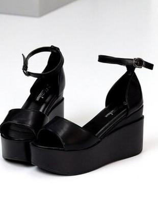 Женские босоножки на танкетке и платформе 37-41рр3 фото