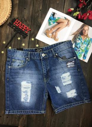 Рваные шорты denim club