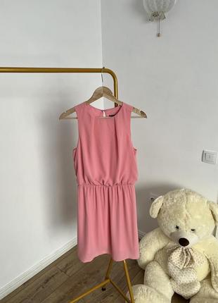 Рожева шифонова сукня h&m