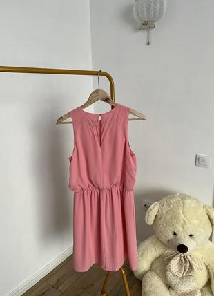 Рожева шифонова сукня h&m2 фото