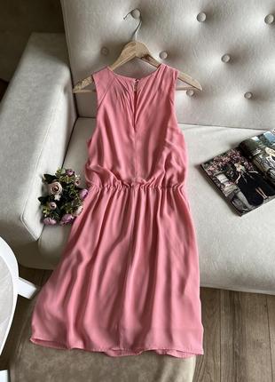 Рожева шифонова сукня h&m8 фото