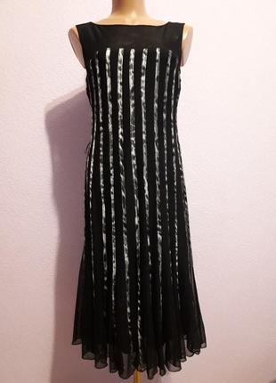 Элегантное вечернее платье от sandra darren. размер 46 - 48.