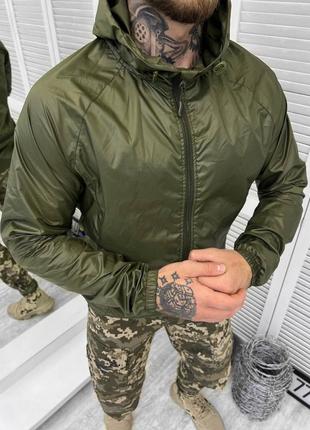 🔴 тактична компактна чоловіча куртка дощовик дождевик хаки хакі3 фото