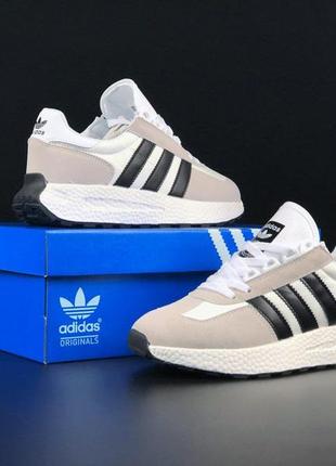 Кросівки adidas boost білі з бежевим3 фото