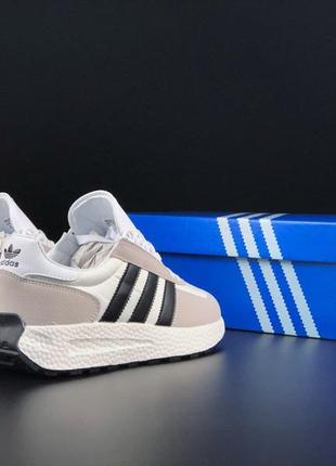 Кросівки adidas boost білі з бежевим5 фото