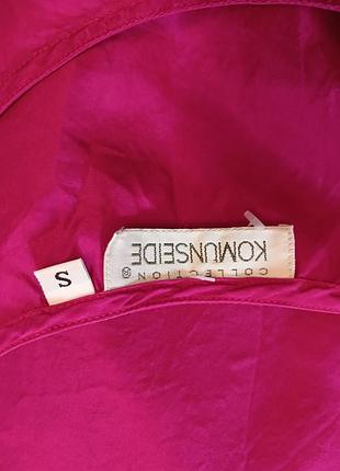 Шовкова блуза майка топ шелковая фуксия м с блузка
