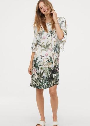 Шикарное летнее платье размер хс-с h&m