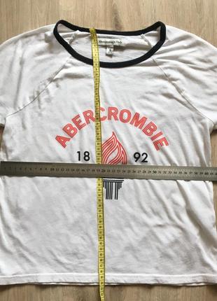 Укорочённая футболка -топ с надписью, abercrombie & fitch, s, 36, 444 фото