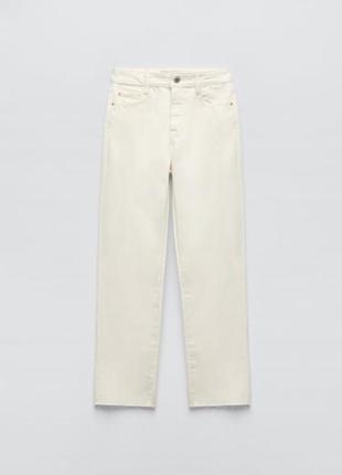 Zara джинси молочного кольору 383 фото