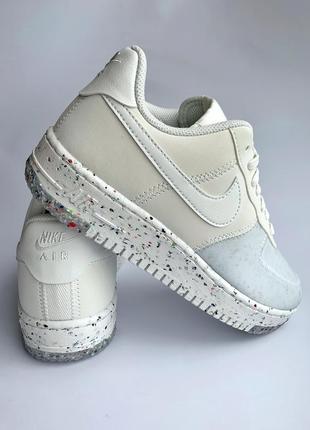 Кроссовки nike air force 1 crater'summit white'3 фото