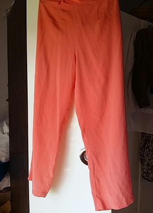 Невероятно красивые летние шелковые брюки на высокой посадке от известного бренда