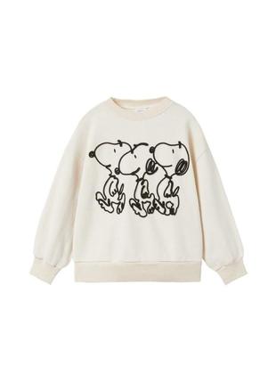 Світшот  zara snoopy peanuts1 фото