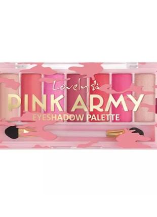 Знижка! lovely pink army палетка теней для век