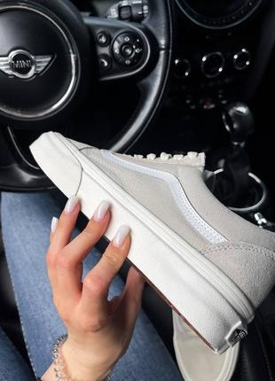 Женские кеды vans old skool beige white 36-37-38-39-409 фото