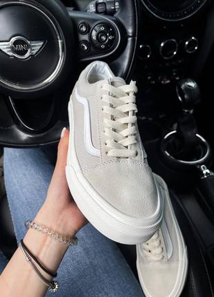 Женские кеды vn0a32qgk68 vans u sk8-hi classic sport shoes black white beige white 36-37-38-39-405 фото