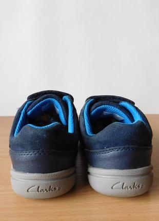 Кроссовки clarks с мигалками 24 р. стелька 15,4 см кожа6 фото