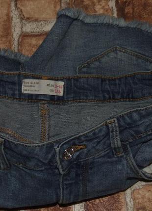 Стильные джинсовые шорты девочке 13 - 14 лет zara3 фото