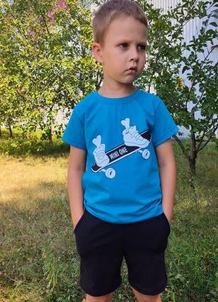 Детский костюм для мальчика, футболка шорты для мальчиков, летняя одежда для детей1 фото