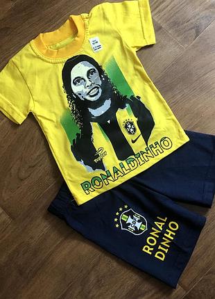 Летний костюм для мальчика футболка шорты