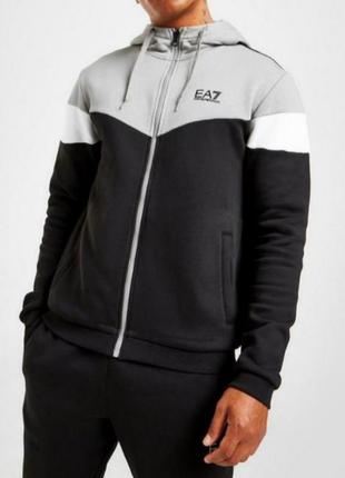 Ea7 костюм спортивний чоловічий ea7 colour block full zip hoodie tracksuit2 фото