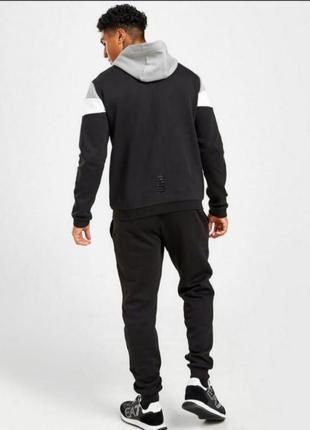 Ea7 костюм спортивний чоловічий ea7 colour block full zip hoodie tracksuit3 фото