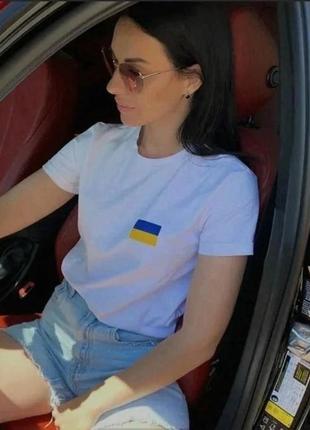 Футболка з принтом прапор  україни 💙💛5 фото