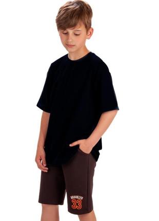 Базовые летние шорты с вышивкой, подростковые спортивные легкие шорты, шорты для мальчика, летнее логокие шорты спортивное вышивкой для мальчика