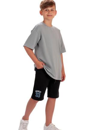 Базовые летние шорты с вышивкой, подростковые спортивные легкие шорты, шорты для мальчика, летнее логокие шорты спортивное вышивкой для мальчика4 фото